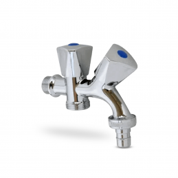 llave de doble salida para lavadora y lavanderia 1/4 de giro | niagara